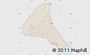 Shaded Relief Map of Cheringoma, single color outside