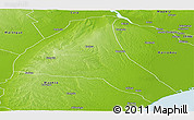 Physical Panoramic Map of Cheringoma