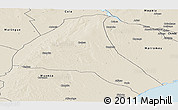Shaded Relief Panoramic Map of Cheringoma