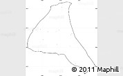 Blank Simple Map of Cheringoma, cropped outside, no labels