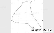 Blank Simple Map of Cheringoma, cropped outside