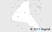 Silver Style Simple Map of Cheringoma