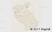 Shaded Relief 3D Map of Chibabava, lighten