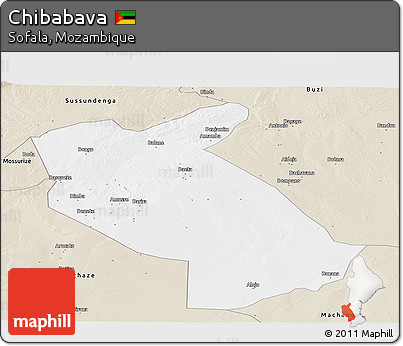 Classic Style Panoramic Map of Chibabava