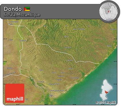 Satellite Map of Dondo