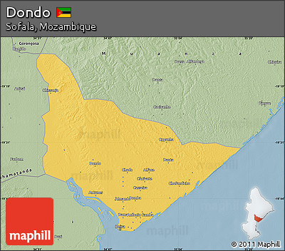 Savanna Style Map of Dondo