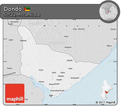 Silver Style Map of Dondo