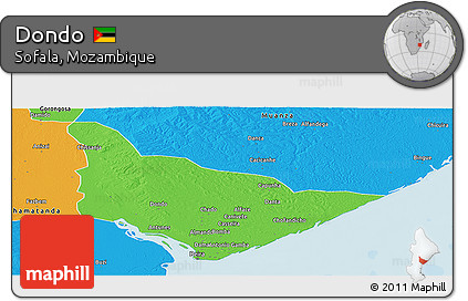 Political Panoramic Map of Dondo