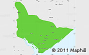 Political Simple Map of Dondo, single color outside, borders and labels
