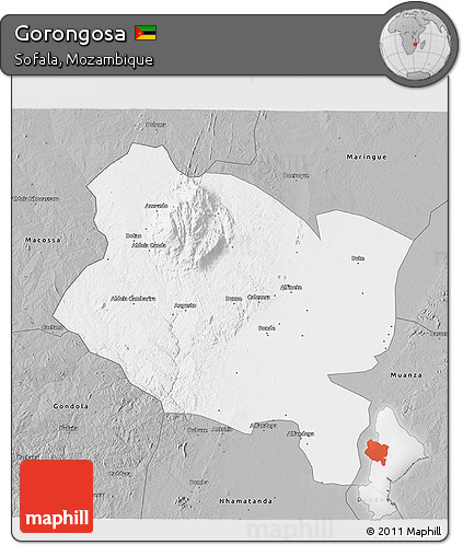 Gray 3D Map of Gorongosa