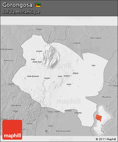 Gray 3D Map of Gorongosa