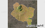 Satellite 3D Map of Gorongosa, darken, semi-desaturated