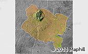 Satellite 3D Map of Gorongosa, desaturated