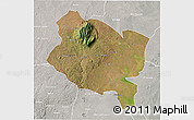 Satellite 3D Map of Gorongosa, lighten, semi-desaturated