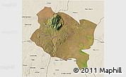 Satellite 3D Map of Gorongosa, shaded relief outside