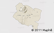 Shaded Relief 3D Map of Gorongosa, cropped outside