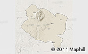 Shaded Relief 3D Map of Gorongosa, lighten
