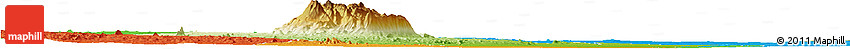 Physical Horizon Map of Gorongosa, political outside