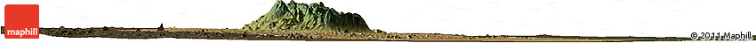 Satellite Horizon Map of Gorongosa, darken