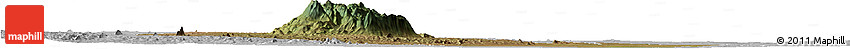 Satellite Horizon Map of Gorongosa, lighten, desaturated