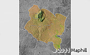 Satellite Map of Gorongosa, desaturated