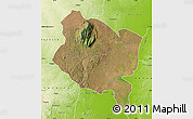 Satellite Map of Gorongosa, physical outside