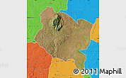 Satellite Map of Gorongosa, political outside