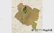Satellite Map of Gorongosa, shaded relief outside