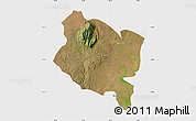 Satellite Map of Gorongosa, single color outside