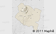 Shaded Relief Map of Gorongosa, lighten, desaturated
