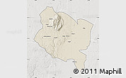 Shaded Relief Map of Gorongosa, lighten, semi-desaturated
