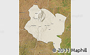 Shaded Relief Map of Gorongosa, satellite outside