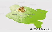 Physical Panoramic Map of Gorongosa, cropped outside