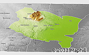 Physical Panoramic Map of Gorongosa, desaturated