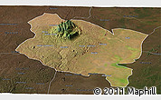 Satellite Panoramic Map of Gorongosa, darken