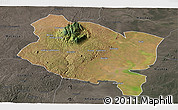 Satellite Panoramic Map of Gorongosa, darken, semi-desaturated