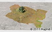 Satellite Panoramic Map of Gorongosa, lighten, semi-desaturated