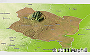 Satellite Panoramic Map of Gorongosa, physical outside