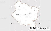 Classic Style Simple Map of Gorongosa, cropped outside