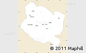 Classic Style Simple Map of Gorongosa, single color outside