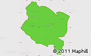 Political Simple Map of Gorongosa, cropped outside