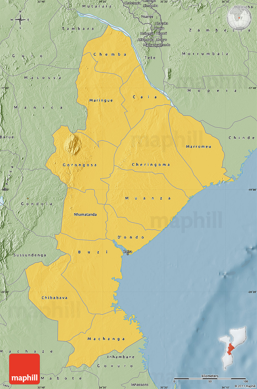 Savanna Style Map of Sofala