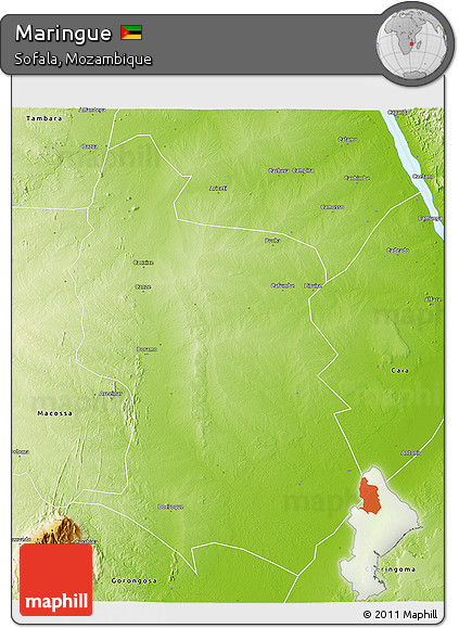 Physical 3D Map of Maringue