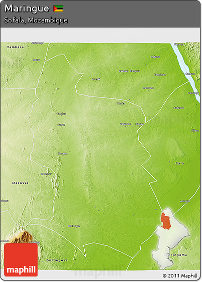 Physical 3D Map of Maringue