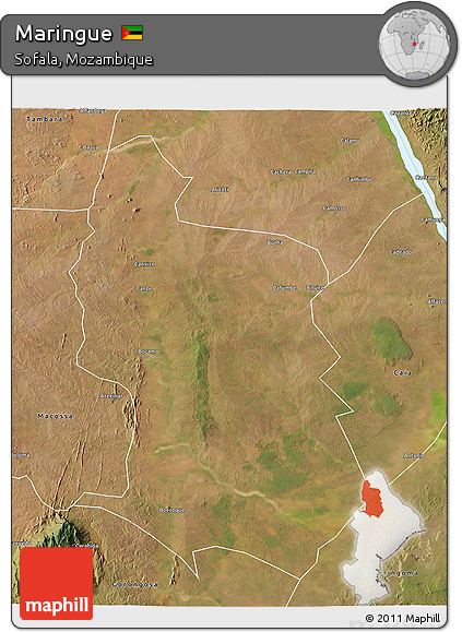 Satellite 3D Map of Maringue