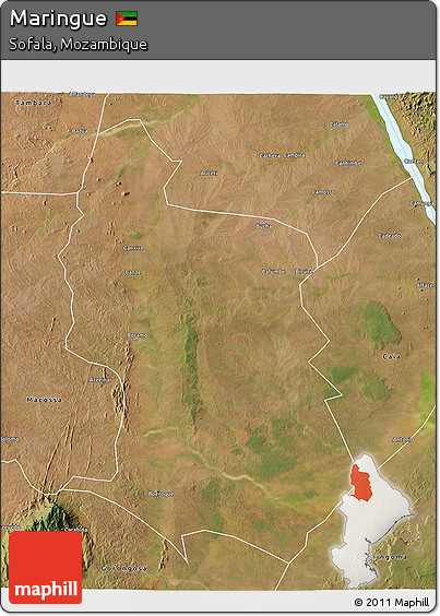 Satellite 3D Map of Maringue