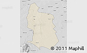 Shaded Relief 3D Map of Maringue, desaturated