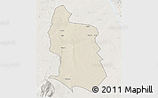 Shaded Relief 3D Map of Maringue, lighten
