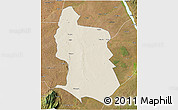 Shaded Relief 3D Map of Maringue, satellite outside
