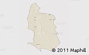 Shaded Relief 3D Map of Maringue, single color outside